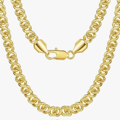 10K Gold Chain for Mens Chunky Cuban Link Chain