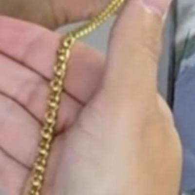 10K Gold Chain for Mens Chunky Cuban Link Chain