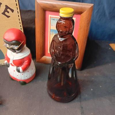CAST IRON BOY ON A ALLIGATOR, WALL ART, BOBBLEHEAD COIN BANK AND MORE