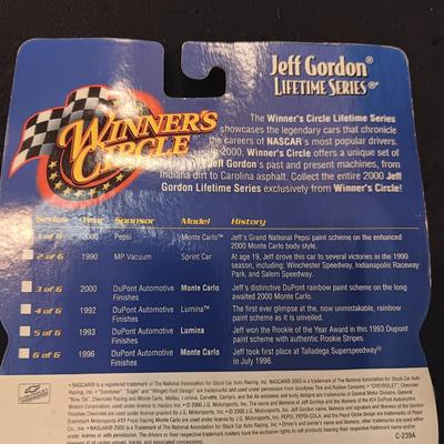WINNERS CIRCLE NASCAR DRIVERS AND THEIR CARS