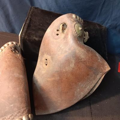 PAIR OF LEATHER TAPADEROS