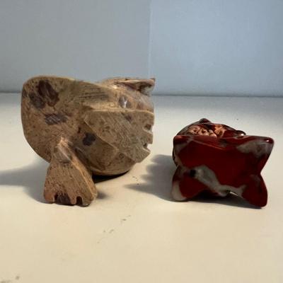 Bird Figurines Made from Natural Stone Inc. Rose Quartz & More (LR-RG)