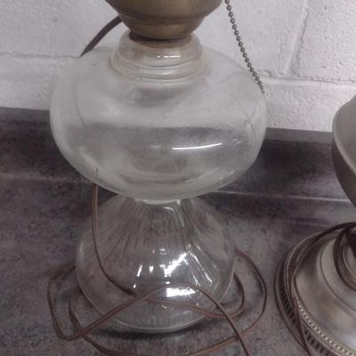Pair of Vintage Oil Lamps