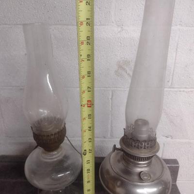 Pair of Vintage Oil Lamps