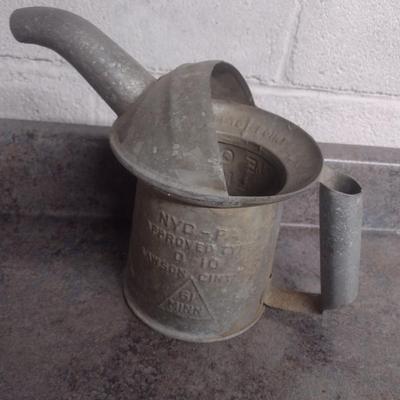Vintage Galvanized Service Station Water Can