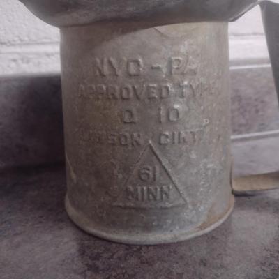 Vintage Galvanized Service Station Water Can