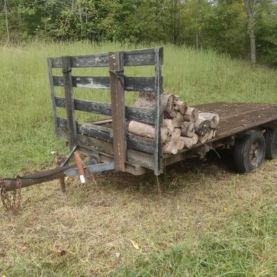 Flat Bed Farm Trailer Dual Axle
