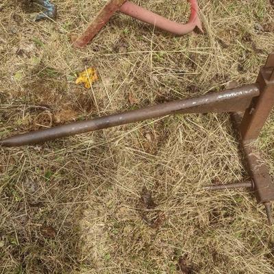 Farm Implement Hay Fork Attachment