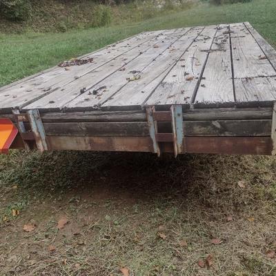 Flat Bed Farm Single Axle Trailer