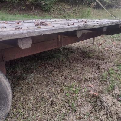 Flat Bed Farm Single Axle Trailer