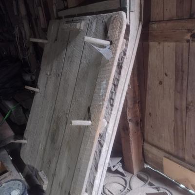 Antique Wood Horse Sled