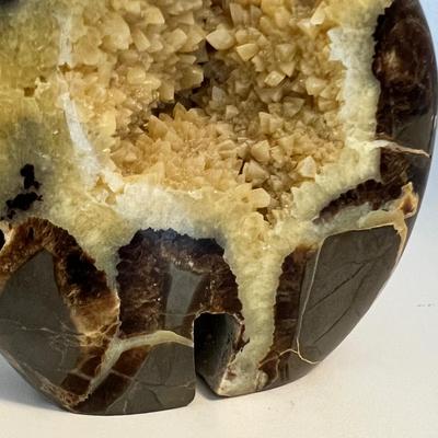 Septarian Nodule Navajo Bear Stone Carving & More (LR-RG)