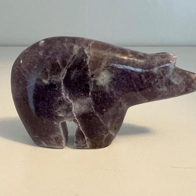 Septarian Nodule Navajo Bear Stone Carving & More (LR-RG)