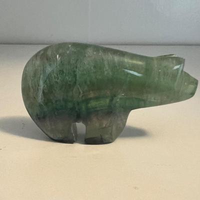 Septarian Nodule Navajo Bear Stone Carving & More (LR-RG)