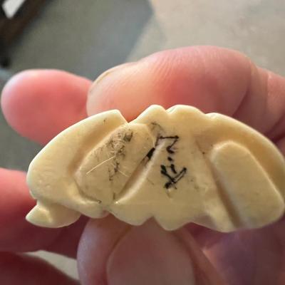 Japanese Netsuke Figurines Inc One W/ Rotating Head (LR-RG)