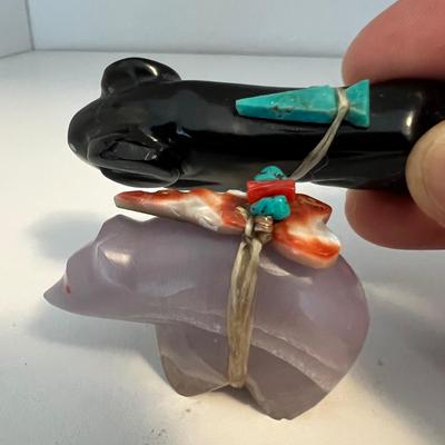 Zuni Fetishes with Medicine Bundles plus Guide Books (LR-RG)