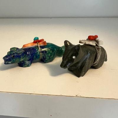 Zuni Fetishes with Medicine Bundles plus Guide Books (LR-RG)