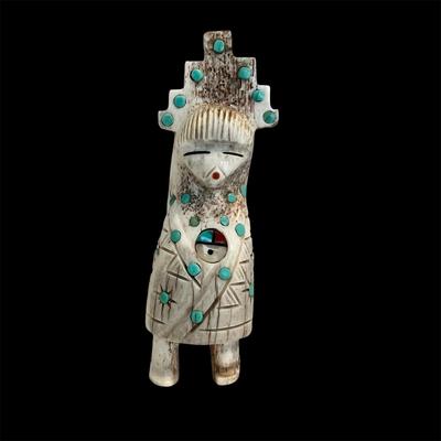 Zuni Corn Maiden & Other Fetishes Includes Signed (LR-RG)