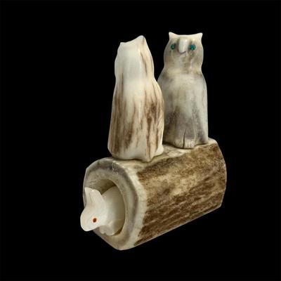 Zuni Corn Maiden & Other Fetishes Includes Signed (LR-RG)