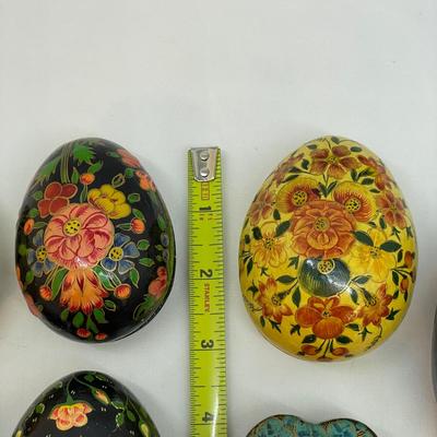 Hand Painted & Lacquered Trinket Boxes (B3-SS)