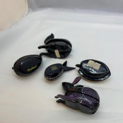 Hand Painted & Lacquered Trinket Boxes (B3-SS)