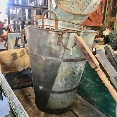 Sale Photo Thumbnail #61: Vintage Grape Harvesting Basket