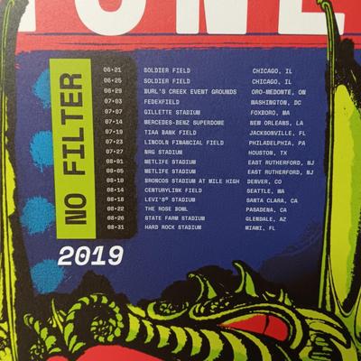 ROLLING STONES PROMOTIONAL MATERIAL FOR 2019 "NO FILTER" CONCERT TOUR