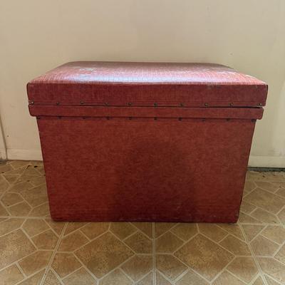 Two Upholstered Wooden Boxes (B3-MG)