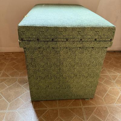 Two Upholstered Wooden Boxes (B3-MG)