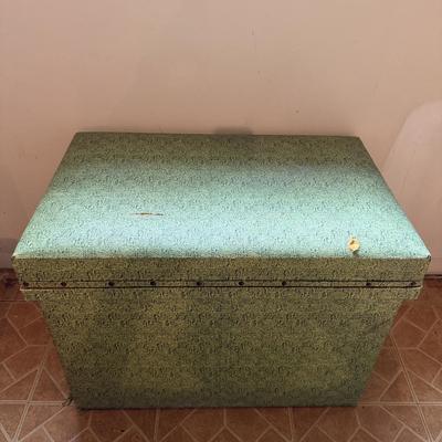 Two Upholstered Wooden Boxes (B3-MG)