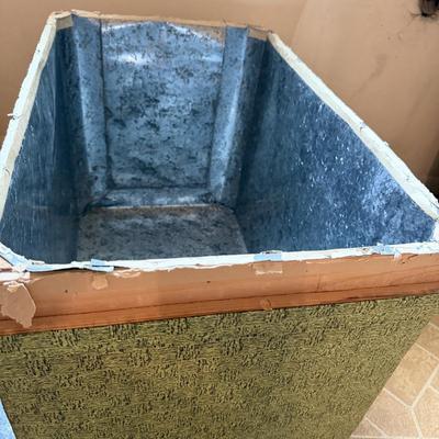 Two Upholstered Wooden Boxes (B3-MG)