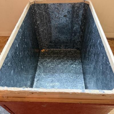 Two Upholstered Wooden Boxes (B3-MG)