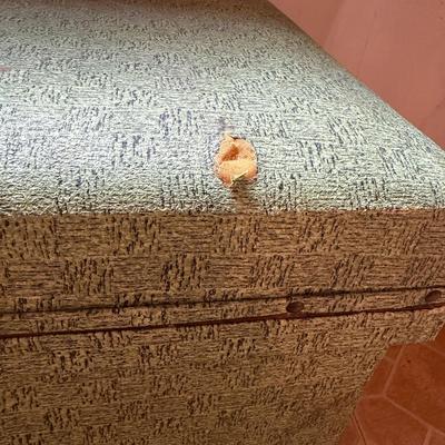 Two Upholstered Wooden Boxes (B3-MG)