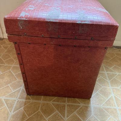 Two Upholstered Wooden Boxes (B3-MG)