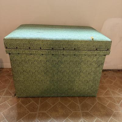 Two Upholstered Wooden Boxes (B3-MG)
