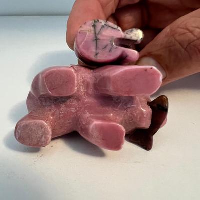 Malachite, Ruby Zoisite & More Stone Animal Fetishes (LR-RG)