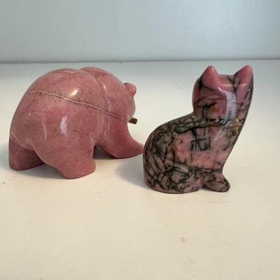 Malachite, Ruby Zoisite & More Stone Animal Fetishes (LR-RG)