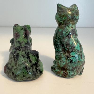Malachite, Ruby Zoisite & More Stone Animal Fetishes (LR-RG)