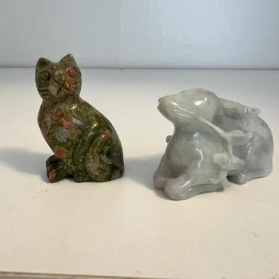 Malachite, Ruby Zoisite & More Stone Animal Fetishes (LR-RG)