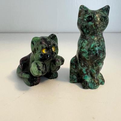 Malachite, Ruby Zoisite & More Stone Animal Fetishes (LR-RG)