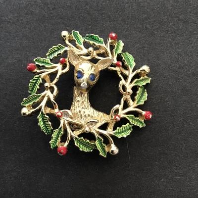 Vintage Christmas lapel pin by gerry