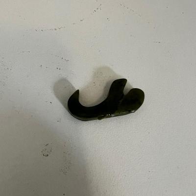 Three Matching Hand Carved Jade Dragon Boat Sculptures (LR-RG)