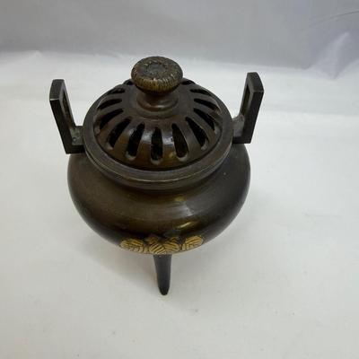 Japanese Bronze Incense Burner (B3-MG)