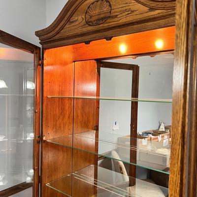 Webb Two Piece Display Cabinet With Lights (K-RG)