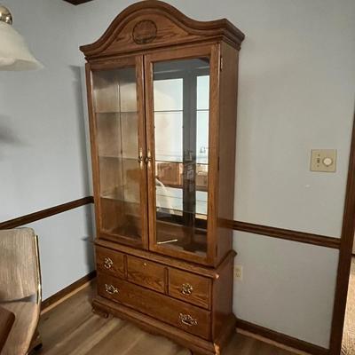 Webb Two Piece Display Cabinet With Lights (K-RG)