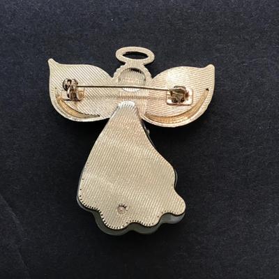 Beautiful Christmas angel lapel pin