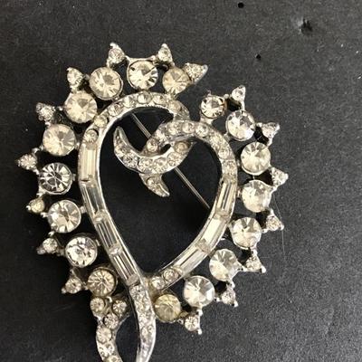 Vintage Rhinestone Brooch