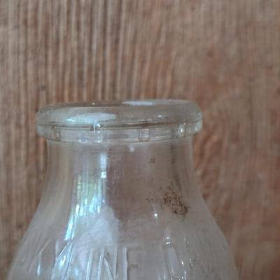 Vintage Skyline Dairy Asheville, NC Square Glass Milk Bottle (#17)