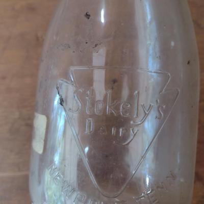 Vintage Stokely's Dairy, Newport, TN Pint Glass Milk Bottle (#19)