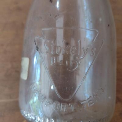 Vintage Stokely's Dairy, Newport, TN Pint Glass Milk Bottle (#19)